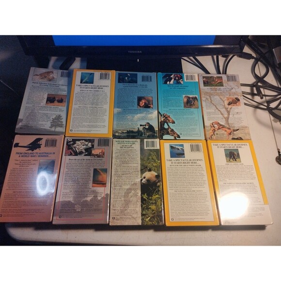 National Geographic Documentary Video Tapes (VHS) Lot Of 10 New & Sealed - Picture 2 of 2